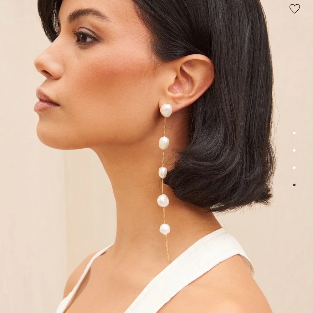 Cult Gaia Pearl Earrings NWT - Picture 2 of 5